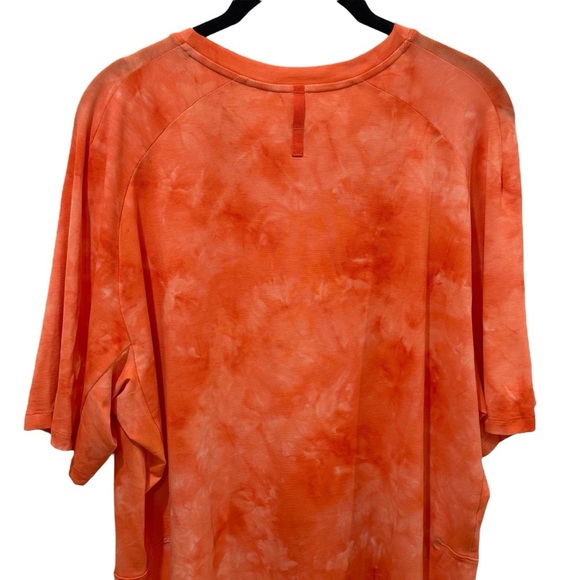 LuLuLemon DDWZ Orange Tie Dye Always Agile Short Sleeve Athletic Top Men's XL - Picture 6 of 9